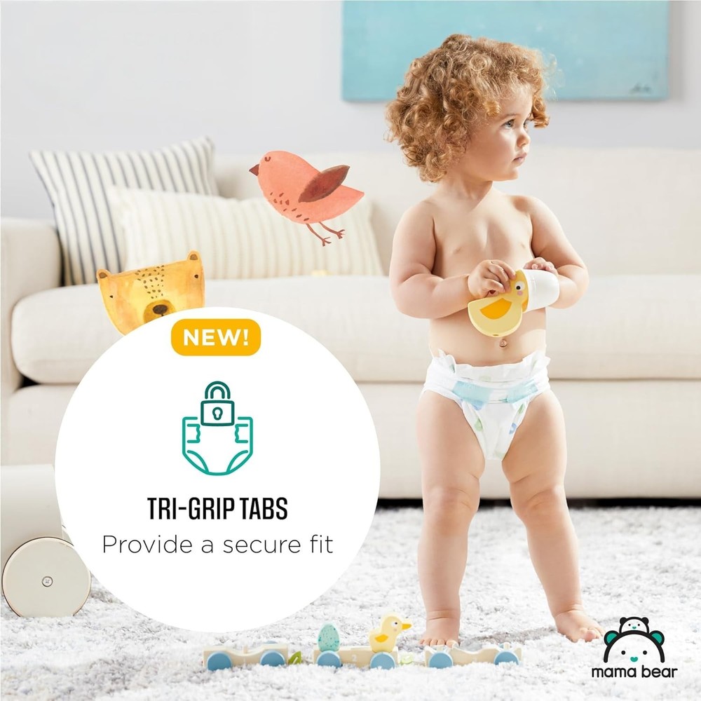 Waterproof Gentle Touch Diapers, Size 5, 33 Count - Ultimate Leak Protection