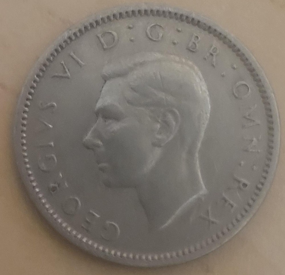 1949 Great Britain Sixpence Coin