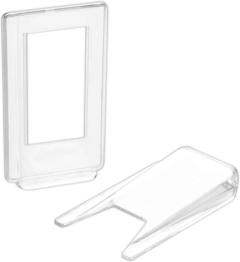 10 Pack Acrylic Display Stands Adjustable Clear Book and Plate Holders