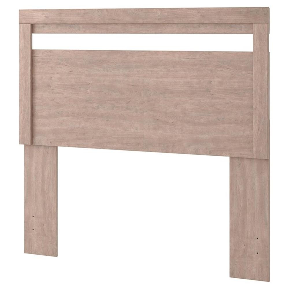 Bowery Hill Modern Engineered Wood Full Panel Headboard in Gray