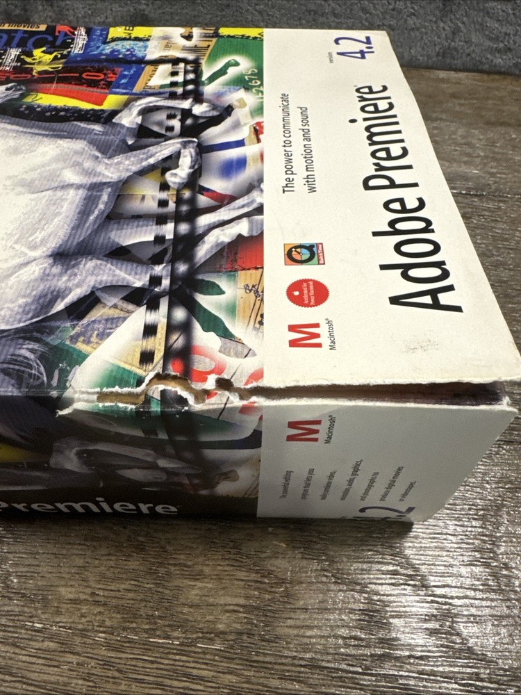 VTG 1995 Adobe Premiere 4.2 For Macintosh Complete! Excellent!
