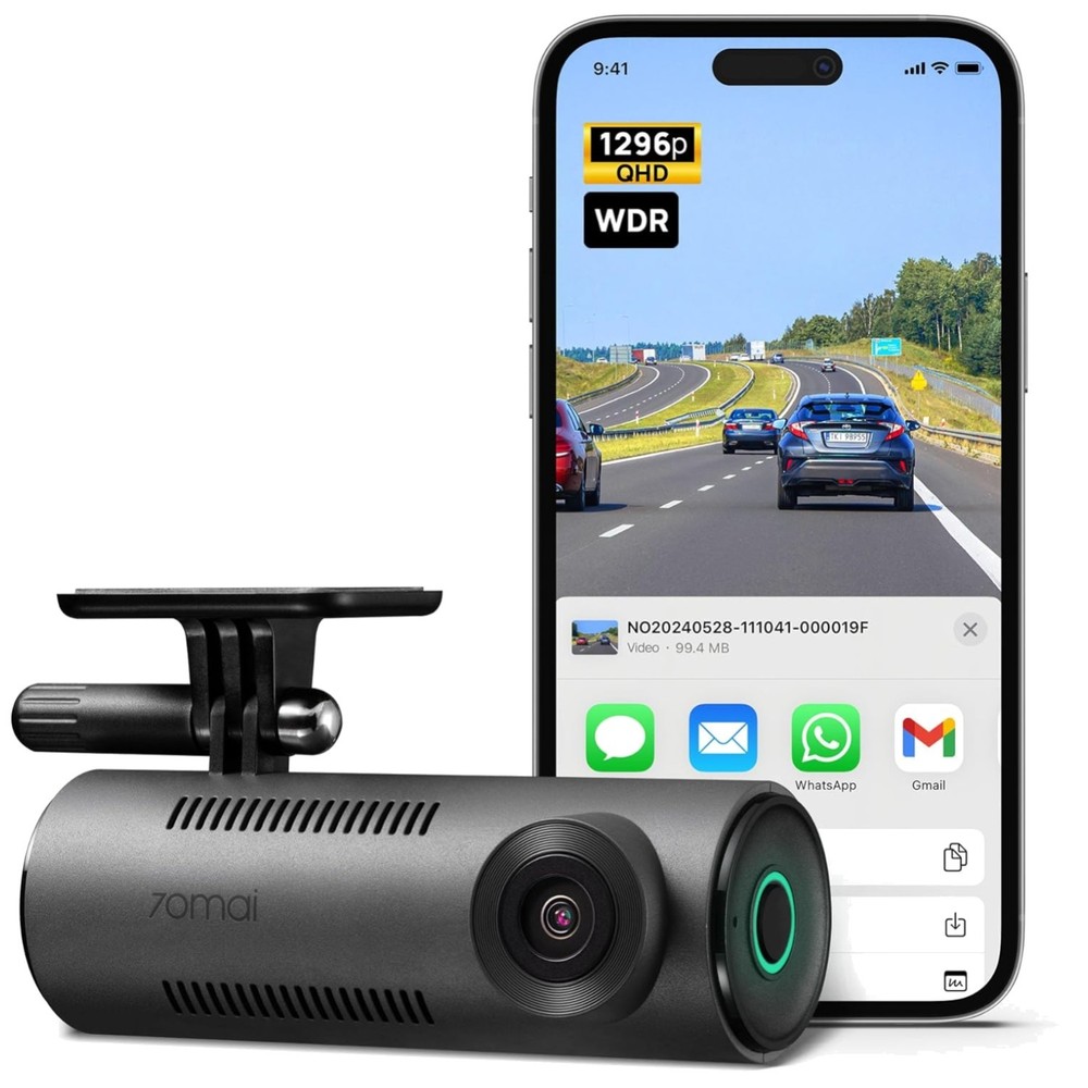 Front Dash Camera 130° Wide-Angle Loop Recording