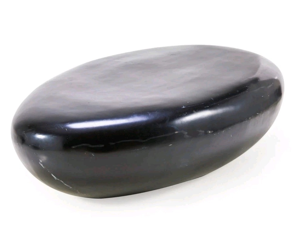 1970s Black Jason Phillips Riverstone Coffee Table