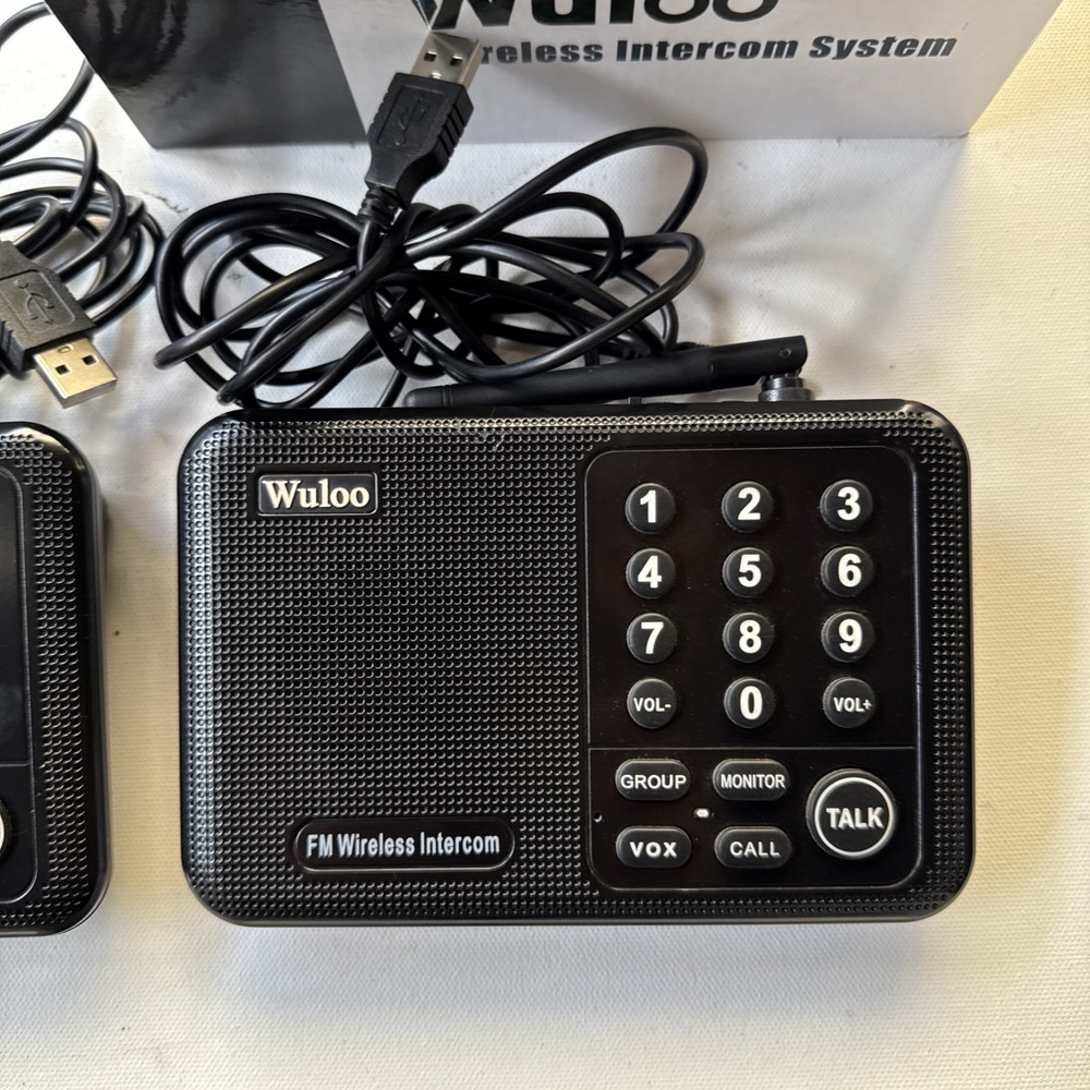 Wuloo Wireless Intercom System 2 Pack W666-P2 No Power Adapters