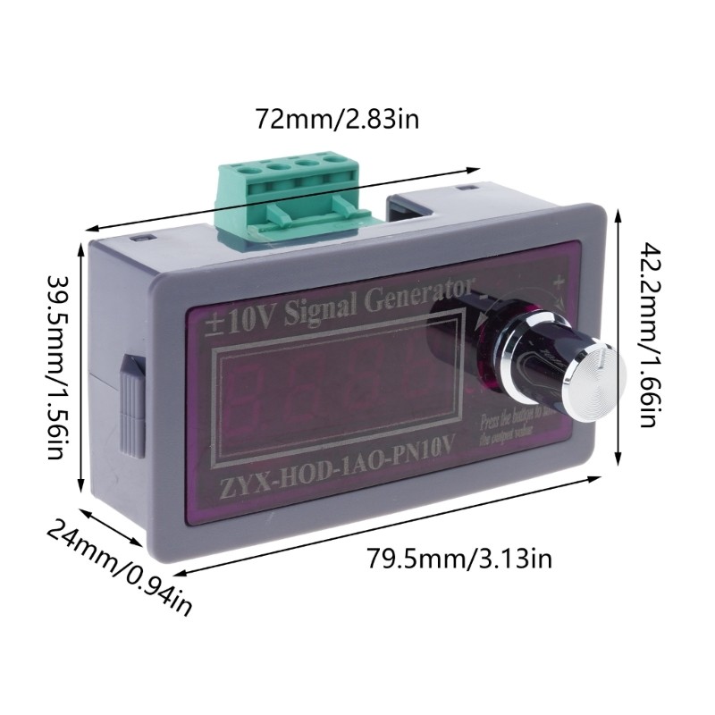 ±10v+5v/0-10v Voltage Source Signal Generator Meter Block DAC Analog Output
