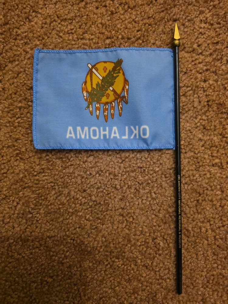 Mini 6" x 4" Oklahoma State Flag