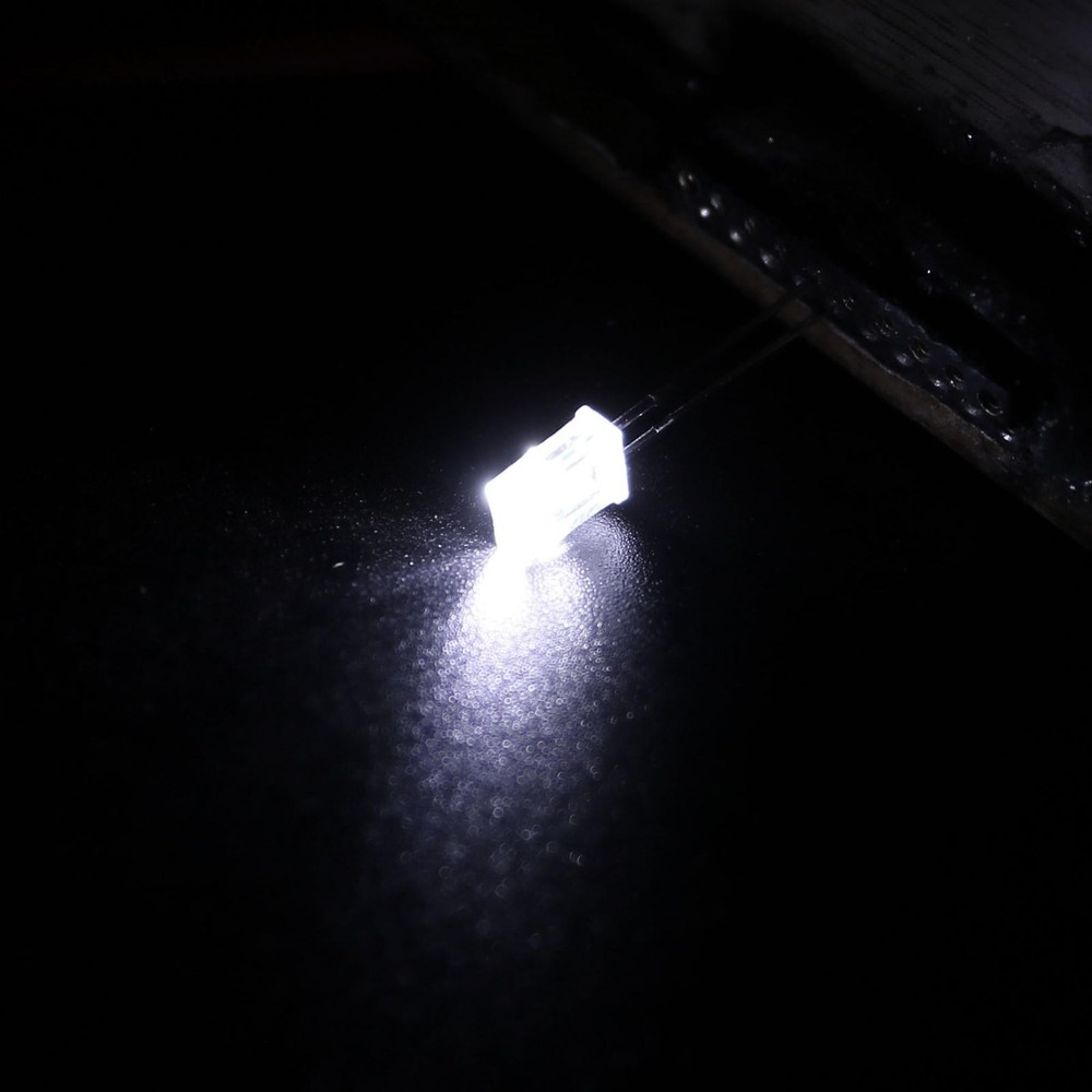 150Pcs 2x5x7mm Light Diode Rectangular Bright Clear LED Lamp Bulb White