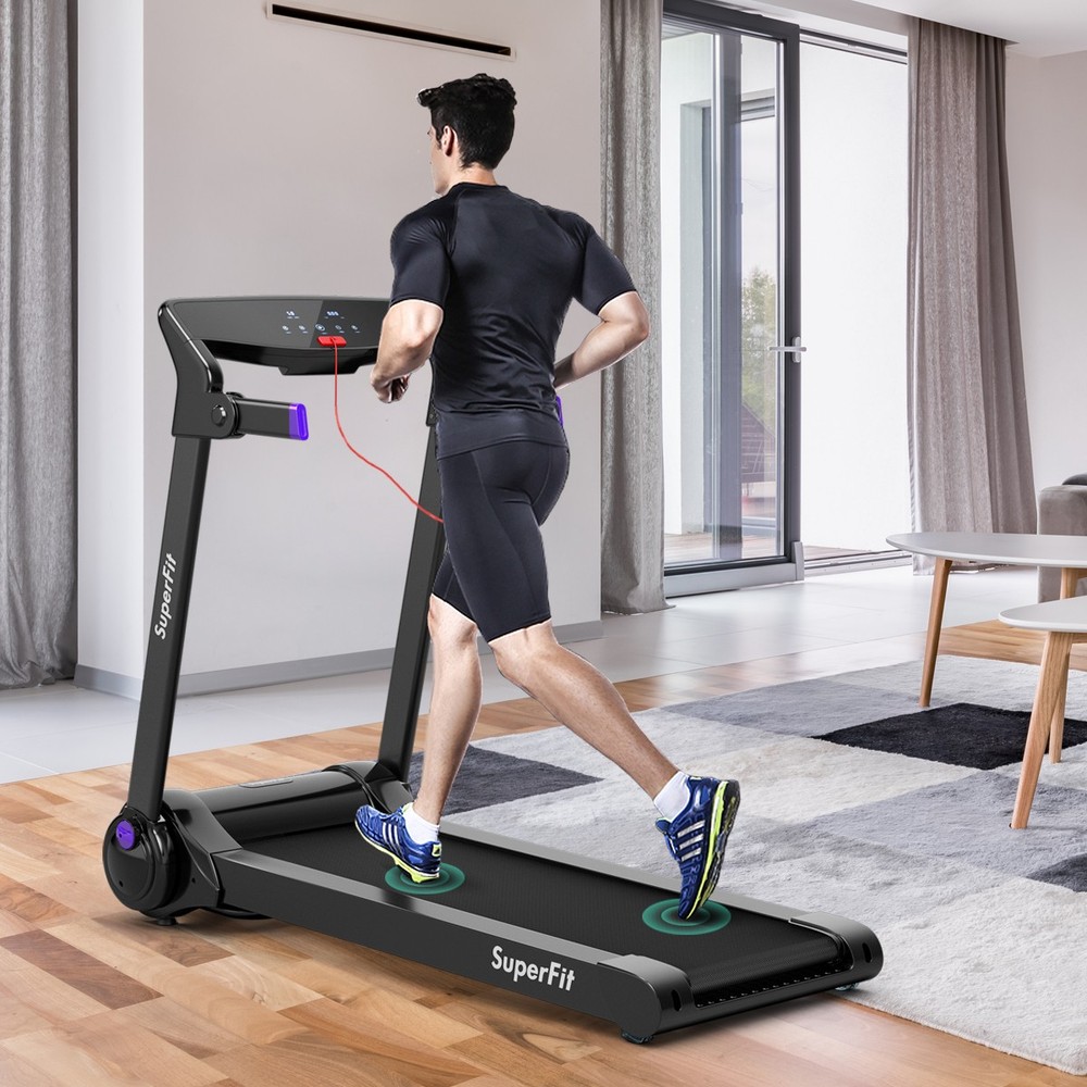 SuperFit 3HP Folding Electric Treadmill Running Machine with Speaker