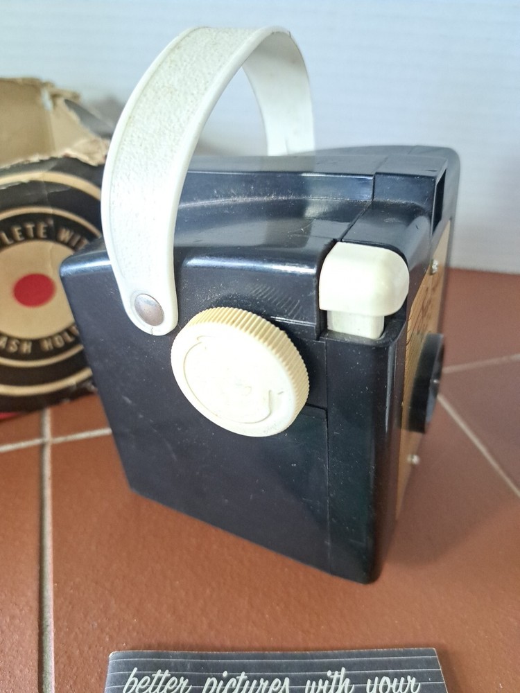 Vintage 1950s SABRE 620 Camera Flash Accessory & Manual w/Partial Box
