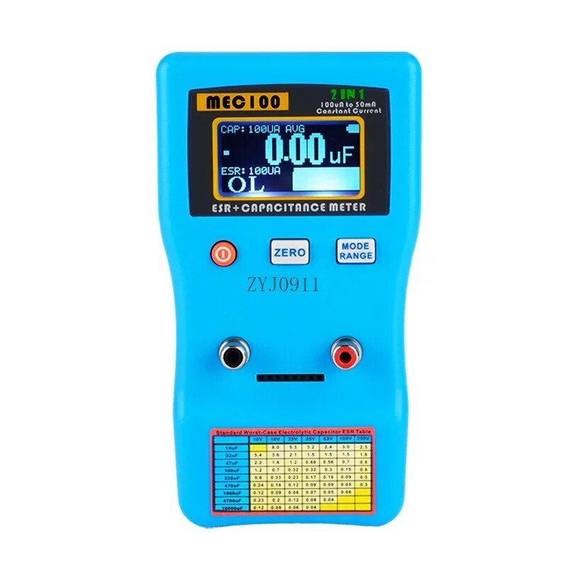 High Precision Capacitance Analyzer MEC-100 Range Electrolytic Capacitance Meter