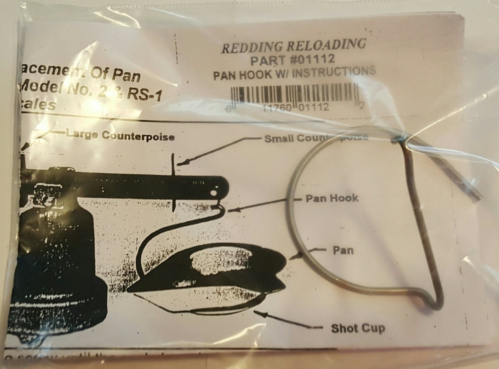 01112 REDDING MODEL RS-1 SCALE REPLACEMENT PAN HOOK ASSEMBLY - BRAND NEW