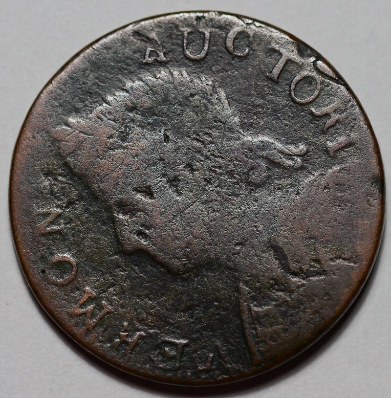 1786 Vermont Colonial Copper, Bust Left, RR-11, R4