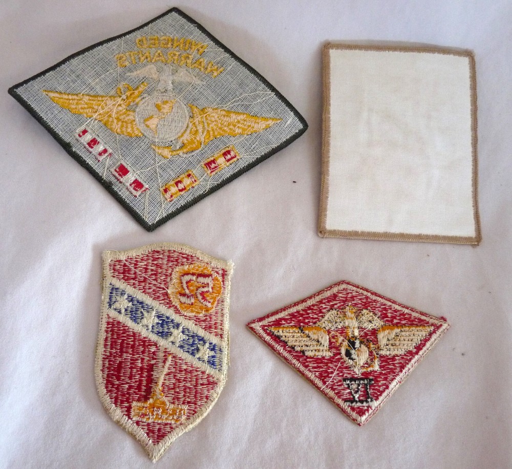 8 US Marine patches uniform vintage