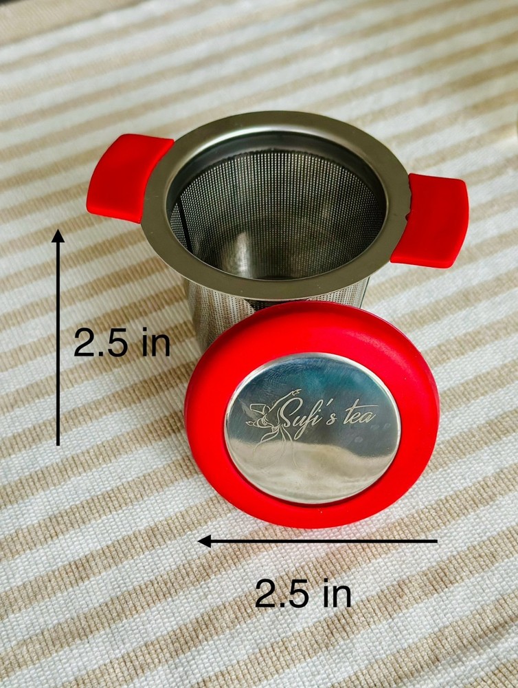 Stainless Steel Sufi's Tea Loose Leaf Tea Infuser Strainer with Extra Fine Mesh