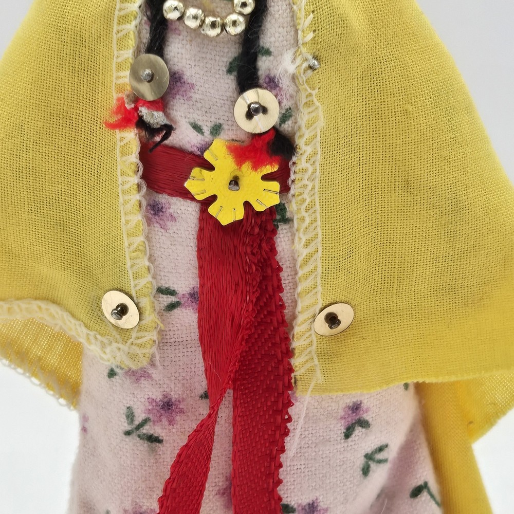 Vintage Handmade Folk Art Doll Middle Eastern?