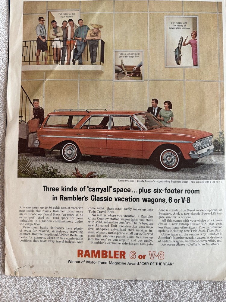 1963 Rambler Wagon classic magazine ad