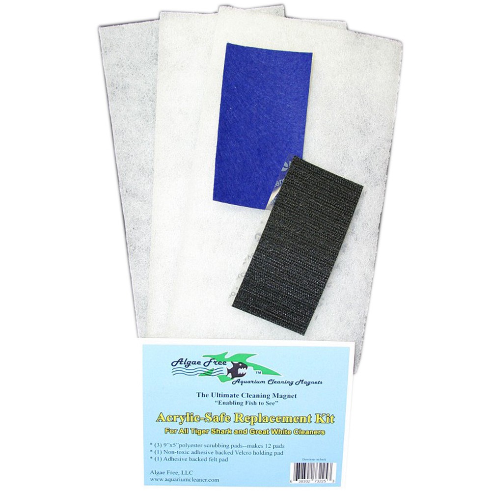 Algae Free Large Acrylic Pad Kit for Piranha & Hammerhead Algae Scrapers