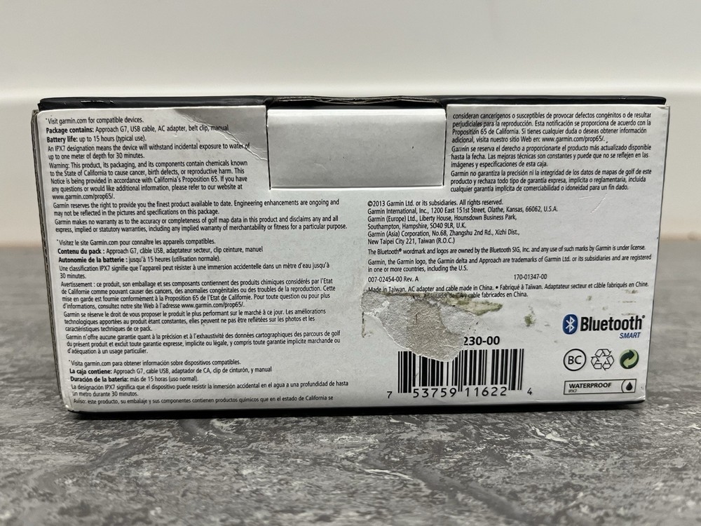 Garmin Approach G7 Touchscreen Golf Course GPS