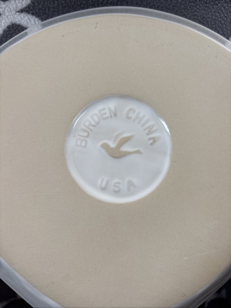 Burden China Skillet Rest White Ceramic 8.5 Inches
