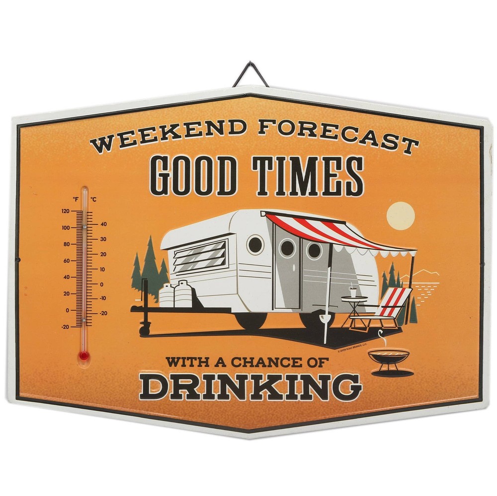 Weekend Forecast Good Times Camper Wall Thermometer