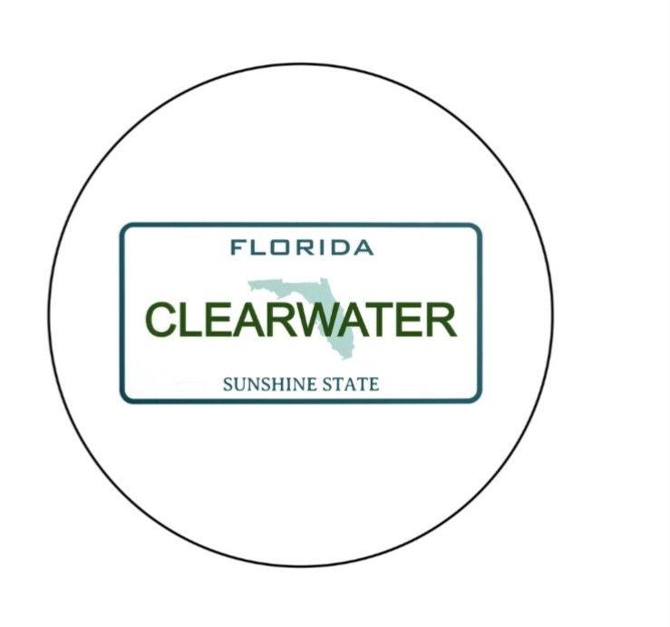Clearwater Florida  2.25”  Pinback Button Pin Badge