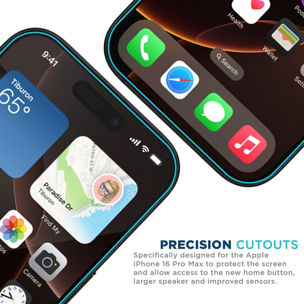 Tech Armor HD PET Film Screen Protector for iPhone 16 Pro Max - 4 Pack