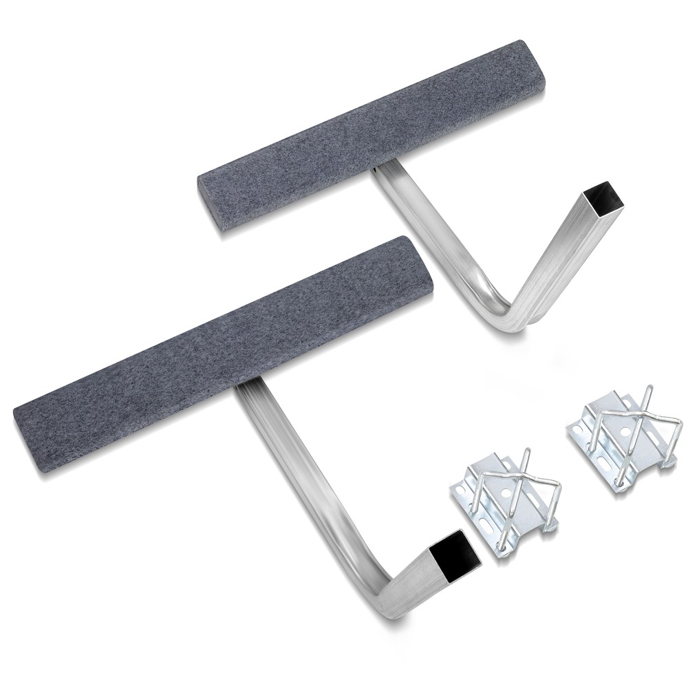 Boat Trailer 2' Side Guide On Bunk Boards Carpeted Kit 75 Degree w/ Hardware