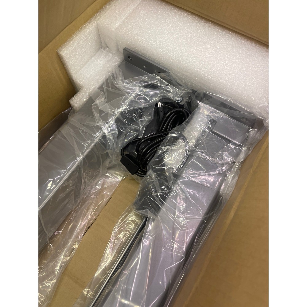 FLEXISPOT Desk Frame w 2-Button Electric Controller Sit & Stand EC1S Silver