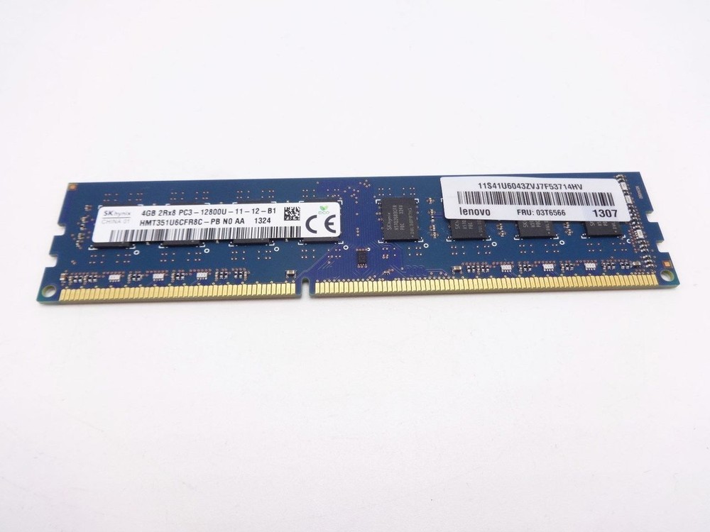 Lenovo 03T6566 4GB 2RX8 PC3 12800U Memory Dimm ***Server Memory only***