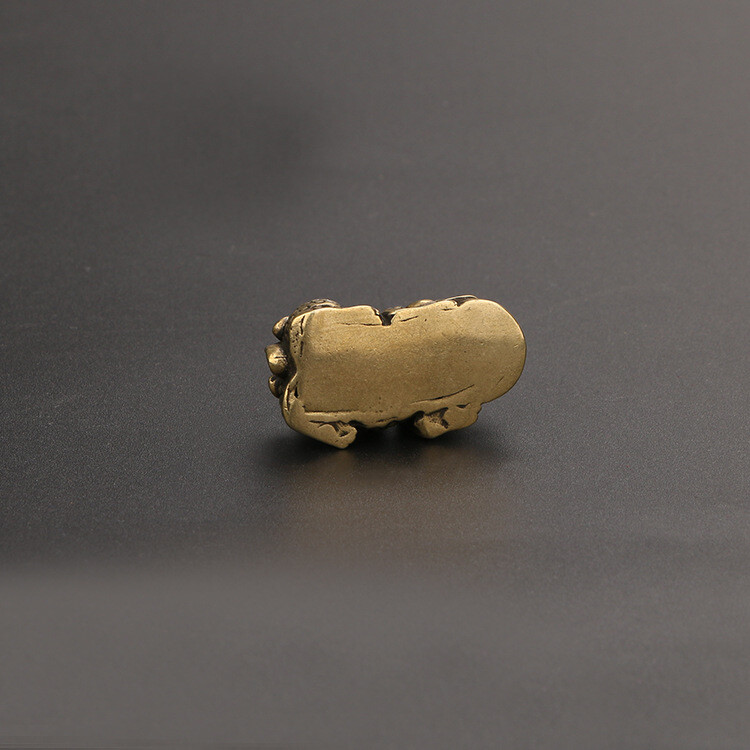 Solid Brass Brave Troops Figurine Small Statue Home Ornament Collectibles