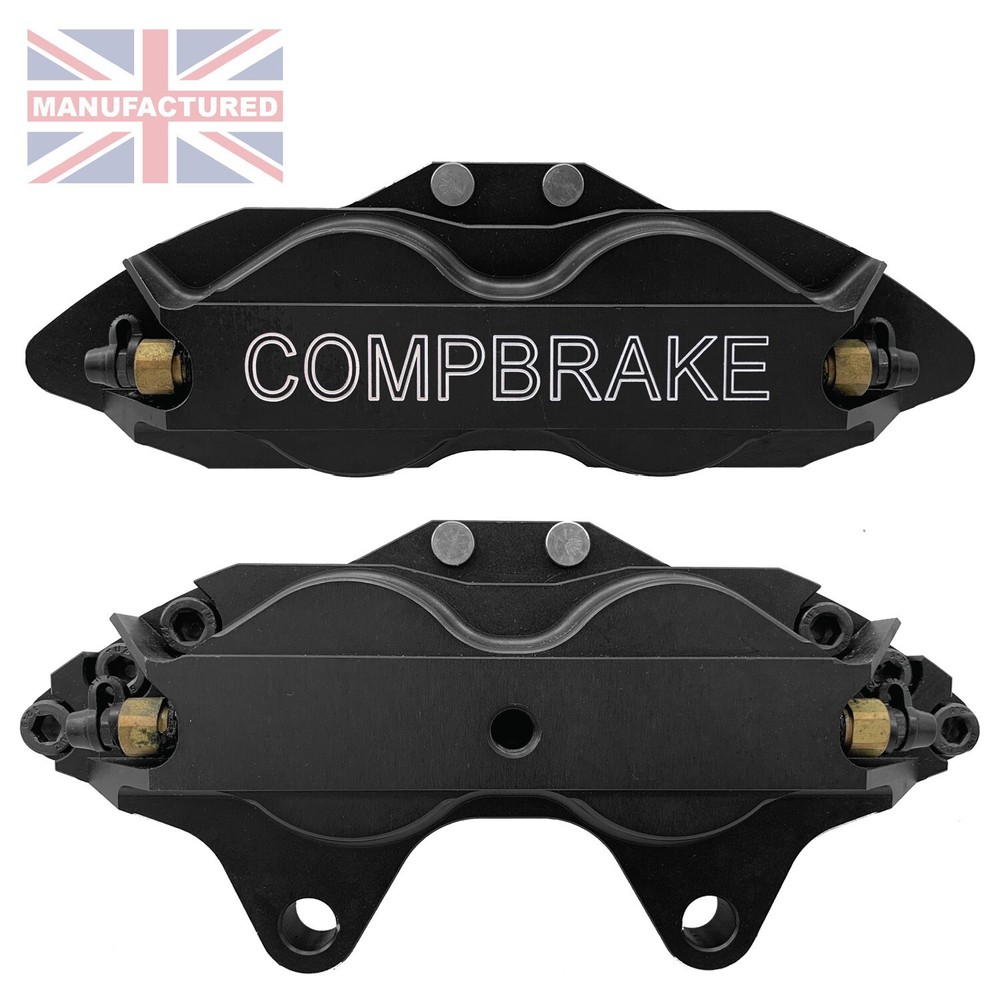 Compbrake Pro Race 1 Calipers [4 Pot] Black [Pair] - CMB0056
