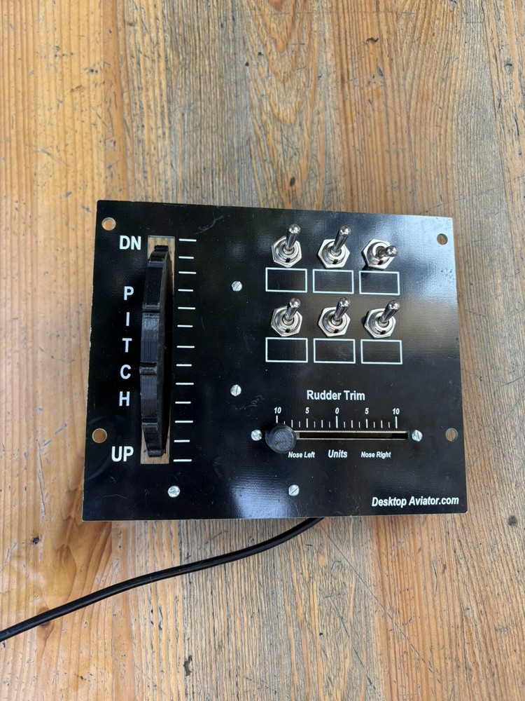 DESKTOP AVIATOR MODEL 2705 FLIGHT SIMULATOR PC USB PANEL CONTROL SIM COMPUTER