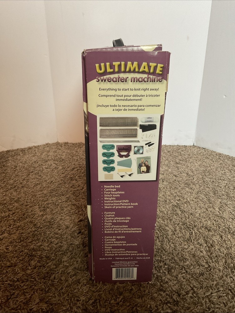 Ultimate Sweater Machine Knitting System Fast & Easy Knitting Open Box