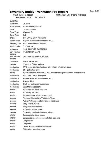 Radiator Core Support Fits 96-04 PATHFINDER 10282372