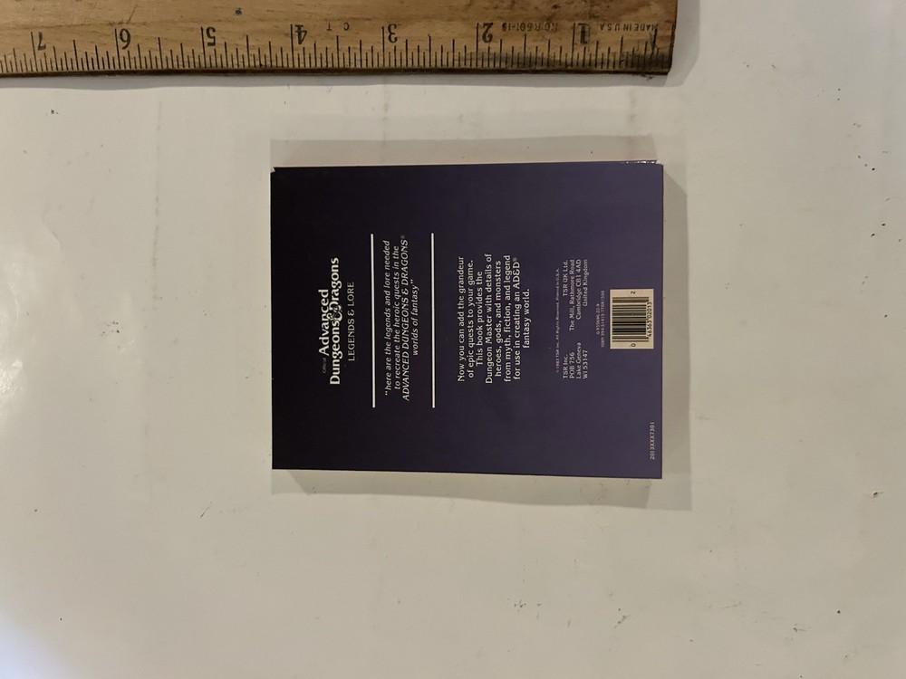 AD&D - MINI BOOK - Legends & Lore - TSR 2013 - Dungeons & Dragons