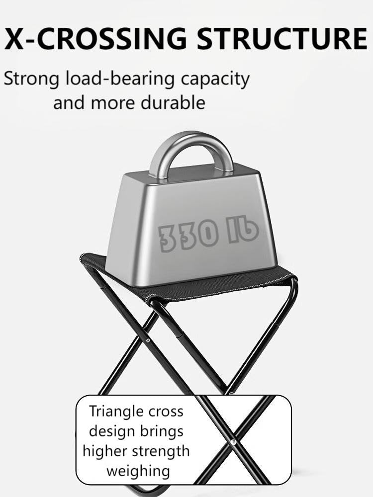 Outdoor Folding Stool Lightweight Foldable Chairs for Outside Waterproof Camp...
