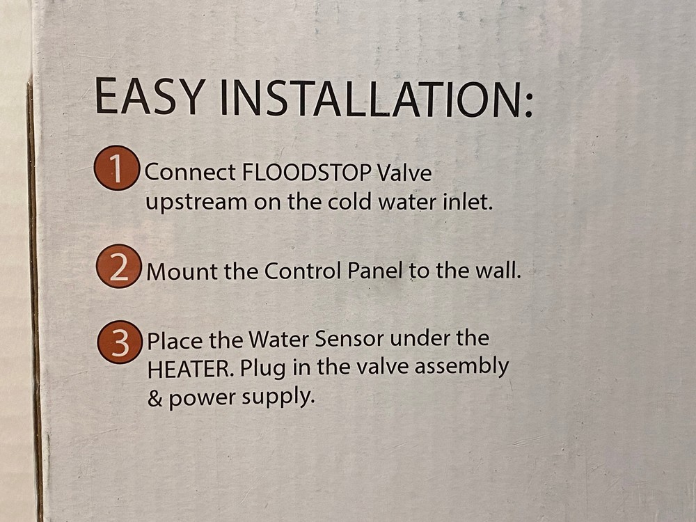 NEW FloodStop™ Onsite Pro 3/4" DIY Automatic Valve for Water Heater FS 3/4-C