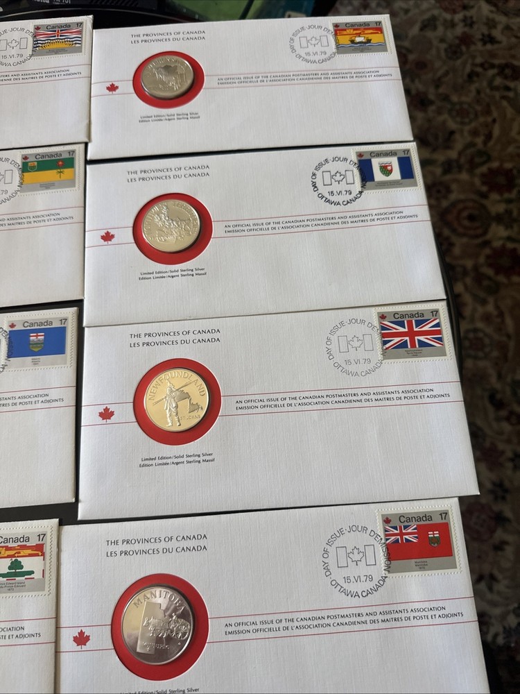 Provincial Silver Postmasters Coin Set 1979