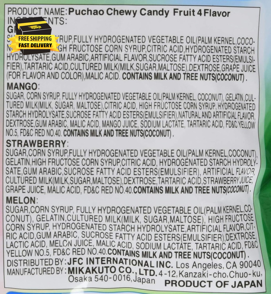 Soft Candy with Gummy Bits, 4 Fruit Flavors, 3.53 Oz ⭐️⭐️⭐️⭐️⭐️