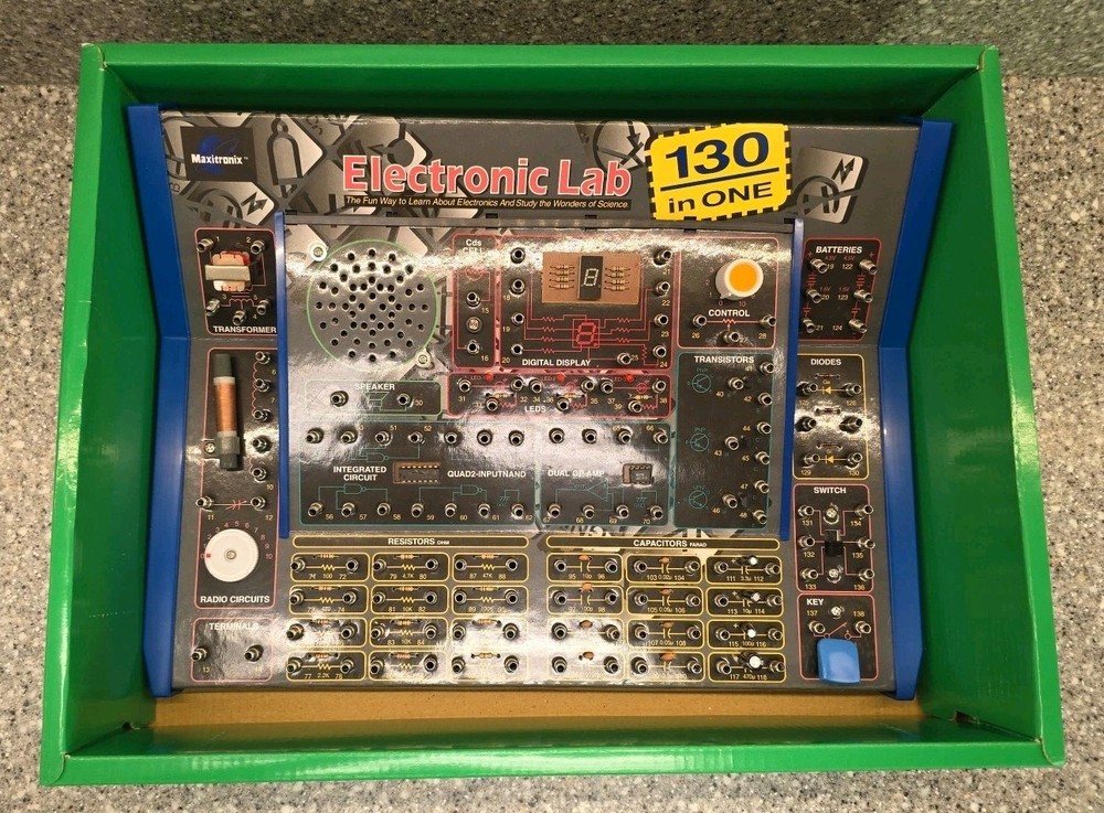 Elenco Maxitron Electronic 130 In 1 Lab MX-906 Experiment Kit Complete