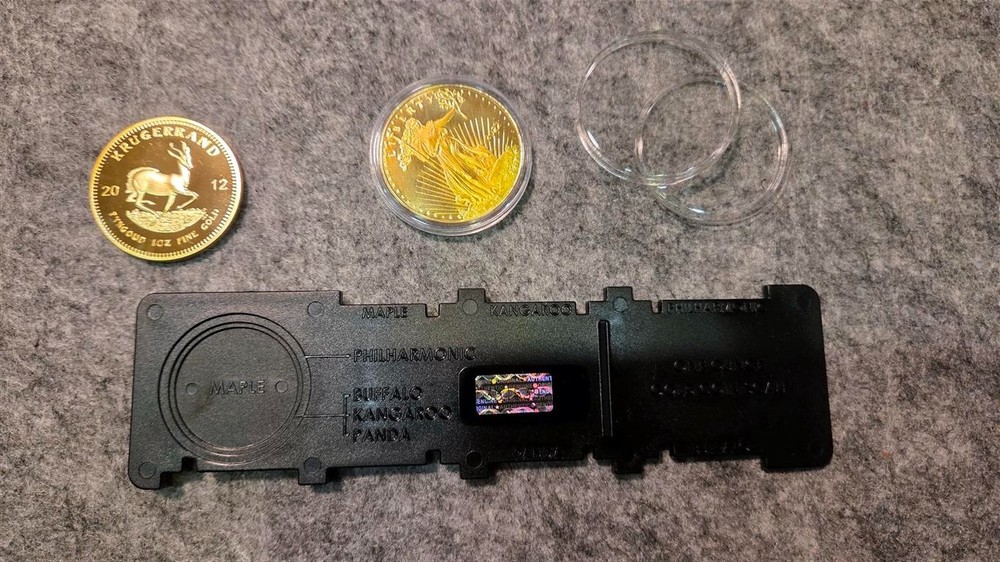 GENUINE Gold Coin Authenticity Tester Detector Eagle Maple Kangaroo Panda