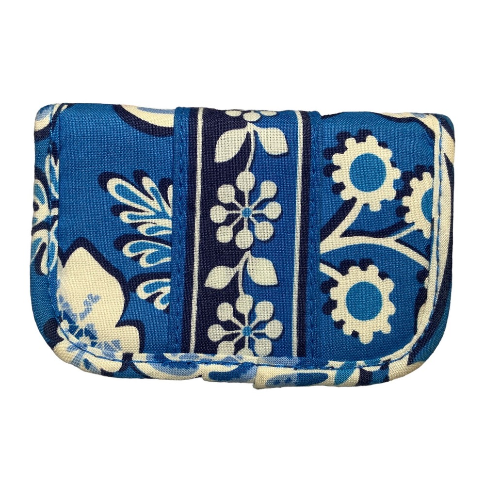 Vera Bradley Small Billfold Wallet Blue Lagoon pattern