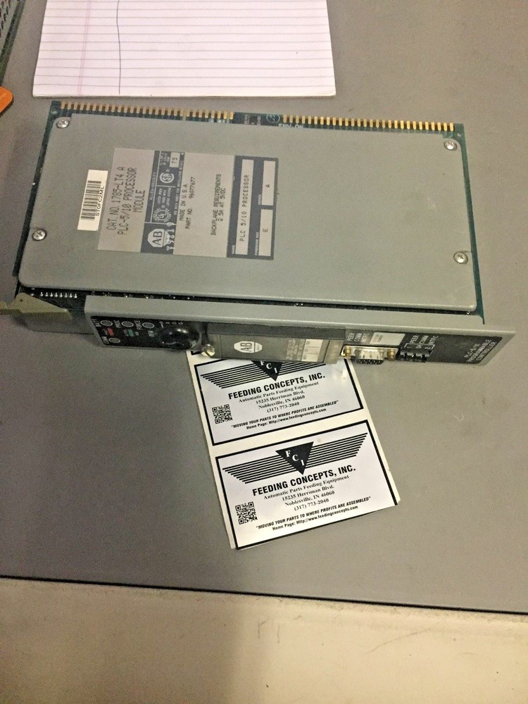 ALLEN BRADLEY 1785-LT4 SER. A F/W E PROCESSOR MODULE (NO KEY) *USED*