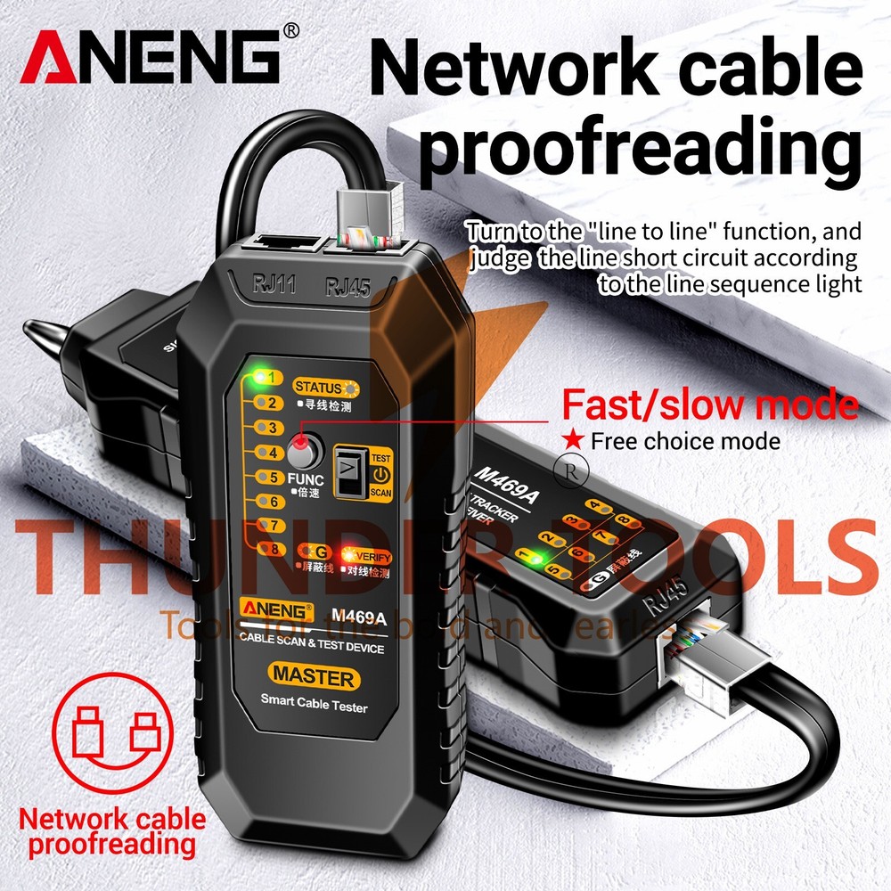 Thunder Tools ANENG M469A Network Cable Finder Multifunctional Cable