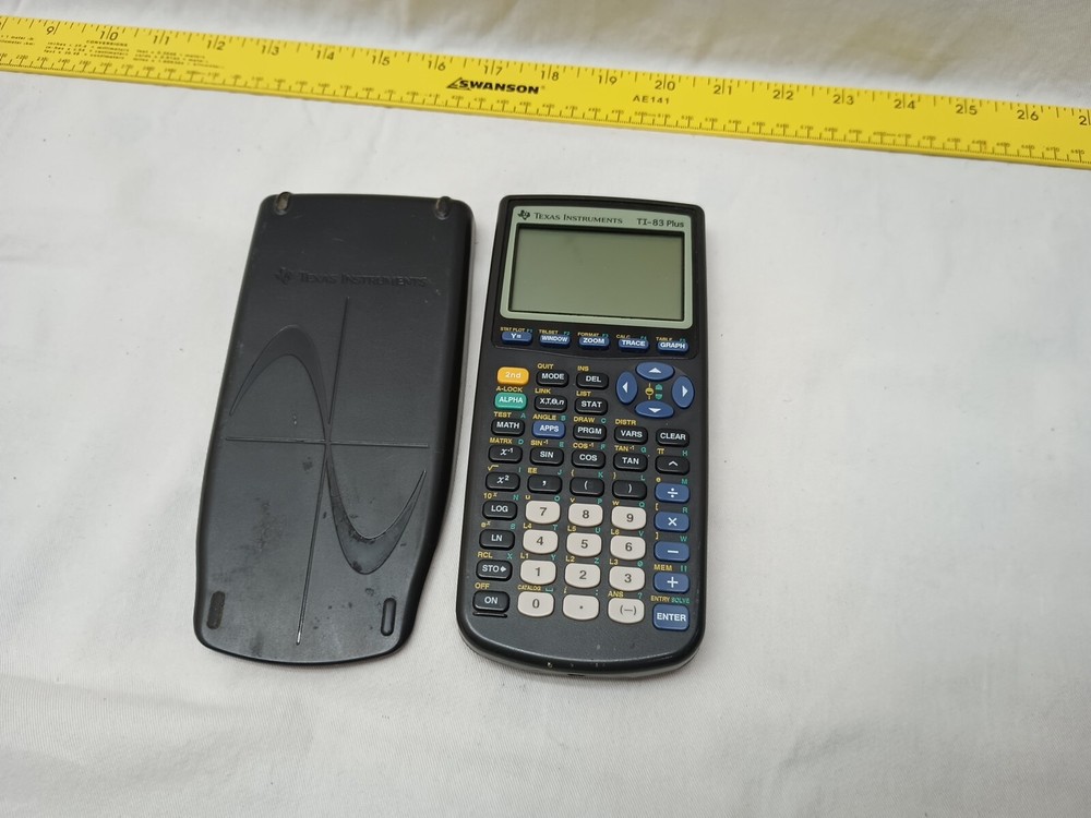 Texas Instruments Ti-83 Plus Edition Graphing Calculator Works(Needs Batteries)