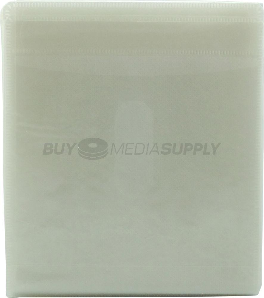 Non woven White Plastic Sleeve CD/DVD Double-sided Lot
