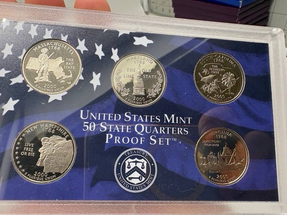 US Mint 2000 State Quarters Proof Set with COA