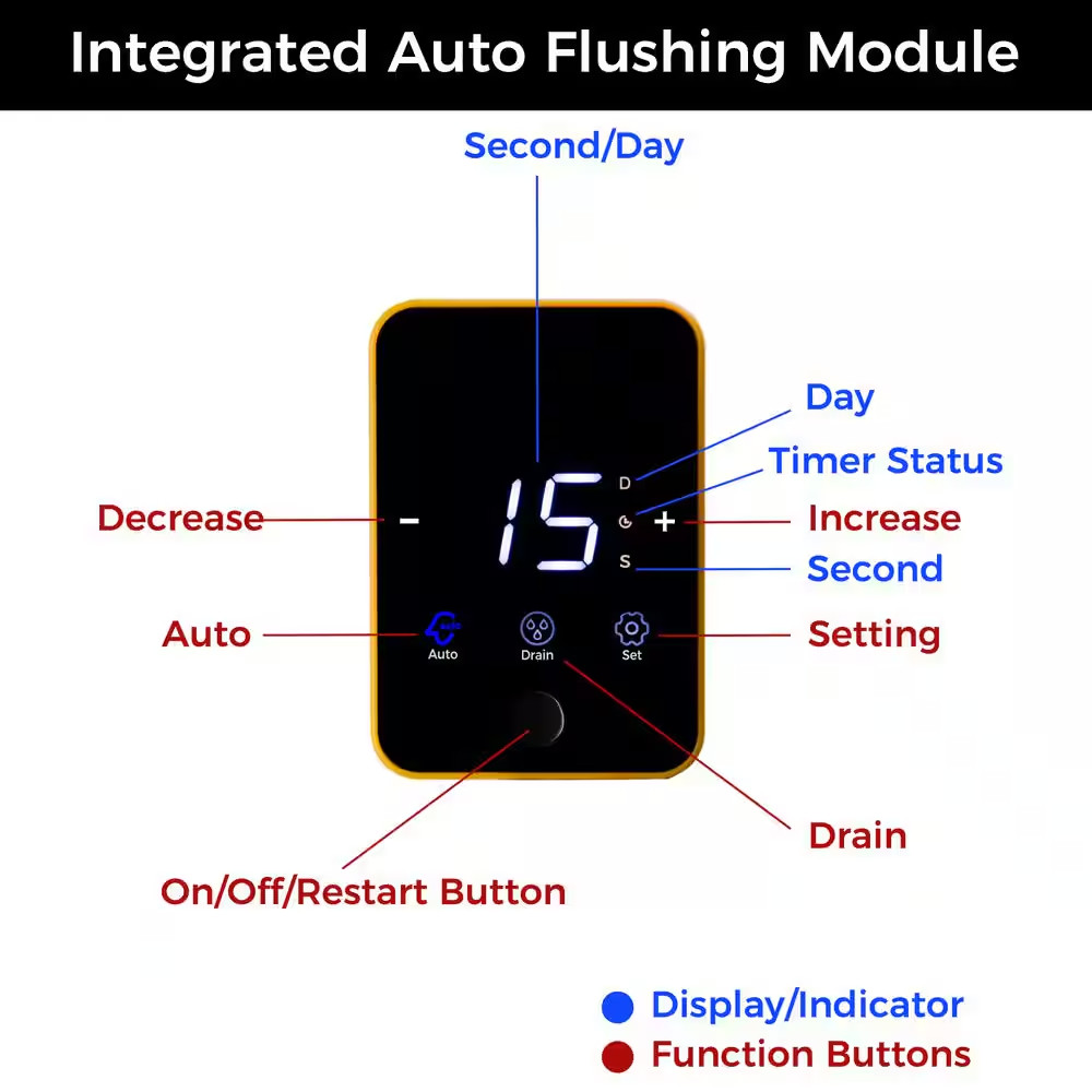 100-Micron Reusable Large Sediment Spin-Down Water Filter with Auto Flushing, 25