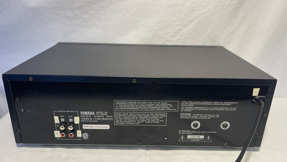 Tested!! Yamaha KX-W592 Dual Cassette Deck