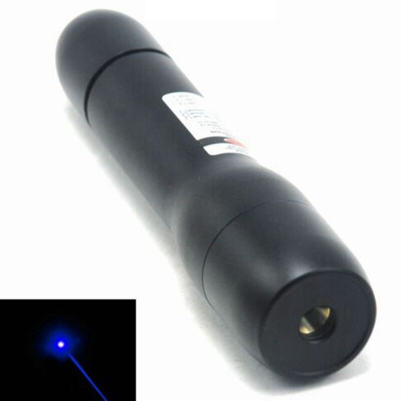 Focusable Waterproof 450nm Blue Light Laser Pointer 450T-1000 LED Flashlight DS5